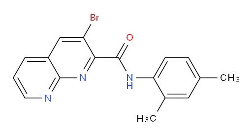 3-bromo-N-(2,4-dimethylphenyl)-1,8-naphthyridine-2-carboxamide