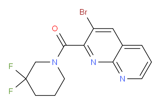 (3-bromo-1,8-naphthyridin-2-yl)(3,3-difluoropiperidin-1-yl)methanone