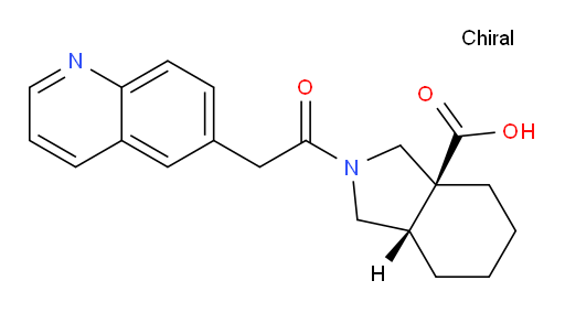 (3aS,7aS)-2-(2-(quinolin-6-yl)acetyl)octahydro-1H-isoindole-3a-carboxylic acid