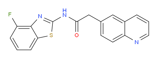 N-(4-fluorobenzo[d]thiazol-2-yl)-2-(quinolin-6-yl)acetamide
