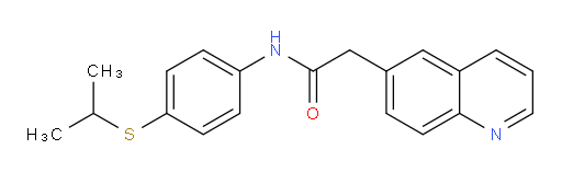 N-(4-(isopropylthio)phenyl)-2-(quinolin-6-yl)acetamide
