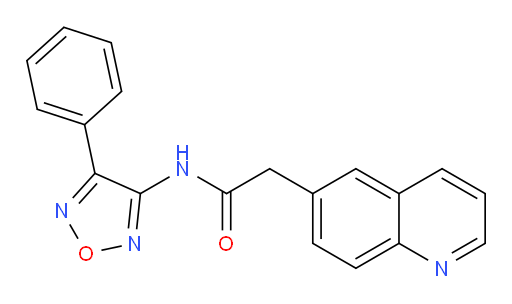 N-(4-phenyl-1,2,5-oxadiazol-3-yl)-2-(quinolin-6-yl)acetamide