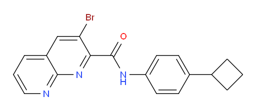 3-bromo-N-(4-cyclobutylphenyl)-1,8-naphthyridine-2-carboxamide