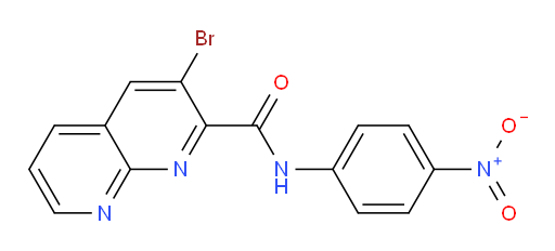 3-bromo-N-(4-nitrophenyl)-1,8-naphthyridine-2-carboxamide