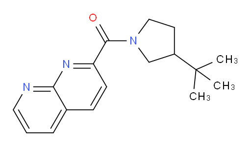 (3-(tert-butyl)pyrrolidin-1-yl)(1,8-naphthyridin-2-yl)methanone