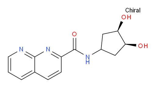 N-((3R,4S)-3,4-dihydroxycyclopentyl)-1,8-naphthyridine-2-carboxamide