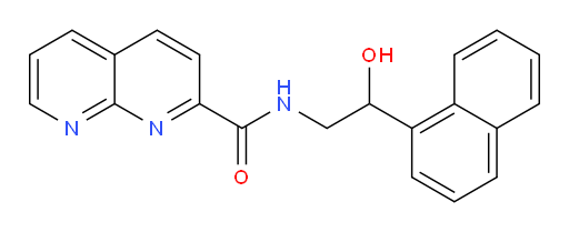 N-(2-hydroxy-2-(naphthalen-1-yl)ethyl)-1,8-naphthyridine-2-carboxamide