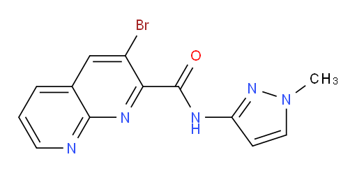 3-bromo-N-(1-methyl-1H-pyrazol-3-yl)-1,8-naphthyridine-2-carboxamide