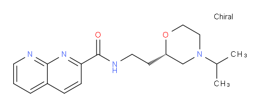 (S)-N-(2-(4-isopropylmorpholin-2-yl)ethyl)-1,8-naphthyridine-2-carboxamide