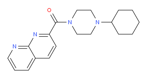 (4-cyclohexylpiperazin-1-yl)(1,8-naphthyridin-2-yl)methanone