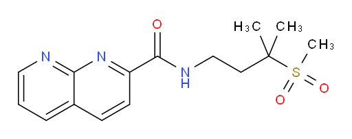 N-(3-methyl-3-(methylsulfonyl)butyl)-1,8-naphthyridine-2-carboxamide
