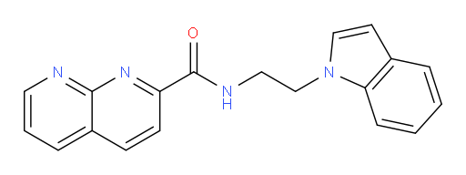 N-(2-(1H-indol-1-yl)ethyl)-1,8-naphthyridine-2-carboxamide