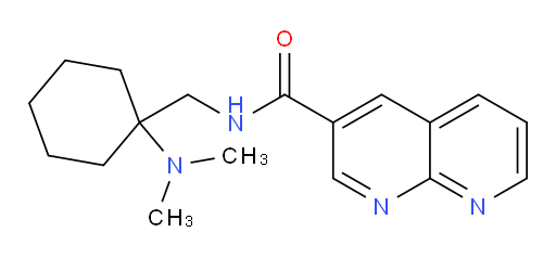 N-((1-(dimethylamino)cyclohexyl)methyl)-1,8-naphthyridine-3-carboxamide