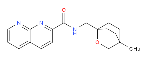 N-((4-methyl-2-oxabicyclo[2.2.2]octan-1-yl)methyl)-1,8-naphthyridine-2-carboxamide
