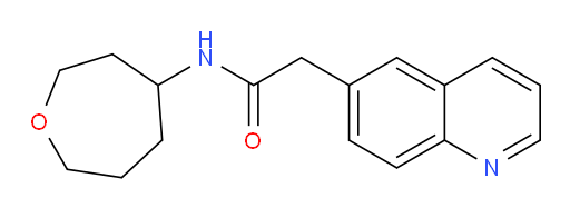 N-(oxepan-4-yl)-2-(quinolin-6-yl)acetamide