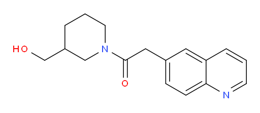 1-(3-(hydroxymethyl)piperidin-1-yl)-2-(quinolin-6-yl)ethanone