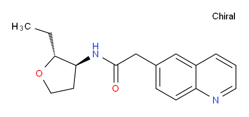 N-((2R,3S)-2-ethyltetrahydrofuran-3-yl)-2-(quinolin-6-yl)acetamide