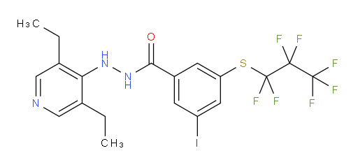 N'-(3,5-diethylpyridin-4-yl)-3-iodo-5-((perfluoropropyl)thio)benzohydrazide