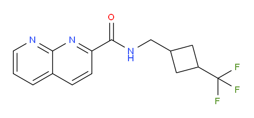 N-((3-(trifluoromethyl)cyclobutyl)methyl)-1,8-naphthyridine-2-carboxamide