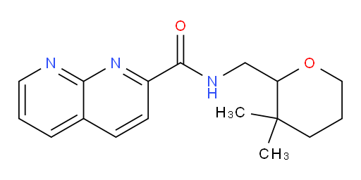 N-((3,3-dimethyltetrahydro-2H-pyran-2-yl)methyl)-1,8-naphthyridine-2-carboxamide