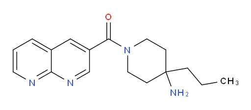 (4-amino-4-propylpiperidin-1-yl)(1,8-naphthyridin-3-yl)methanone