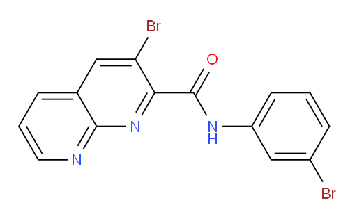 3-bromo-N-(3-bromophenyl)-1,8-naphthyridine-2-carboxamide