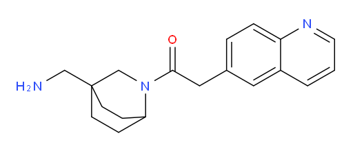 1-(4-(aminomethyl)-2-azabicyclo[2.2.2]octan-2-yl)-2-(quinolin-6-yl)ethanone