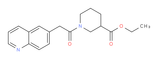 ethyl 1-(2-(quinolin-6-yl)acetyl)piperidine-3-carboxylate