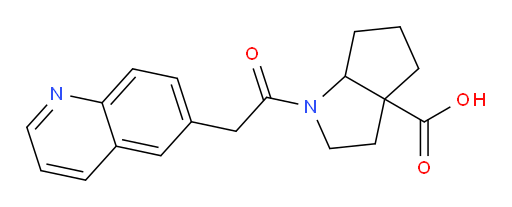 1-(2-(quinolin-6-yl)acetyl)octahydrocyclopenta[b]pyrrole-3a-carboxylic acid