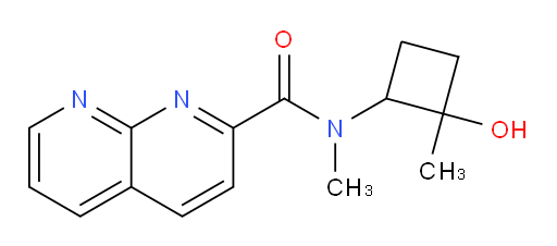 N-(2-hydroxy-2-methylcyclobutyl)-N-methyl-1,8-naphthyridine-2-carboxamide