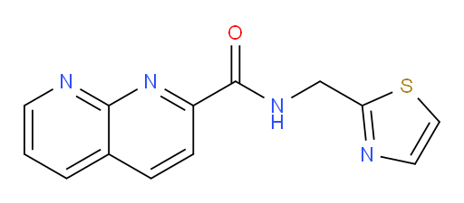 N-(thiazol-2-ylmethyl)-1,8-naphthyridine-2-carboxamide