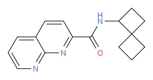 N-(spiro[3.3]heptan-1-yl)-1,8-naphthyridine-2-carboxamide