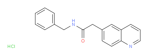 N-benzyl-2-(quinolin-6-yl)acetamide hydrochloride