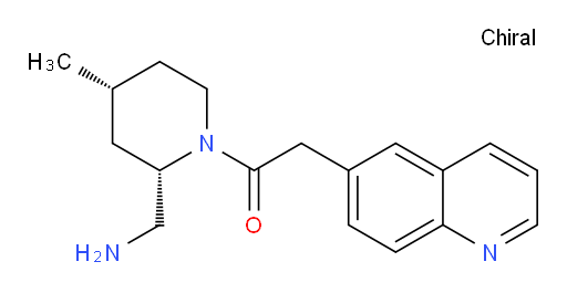1-((2S,4R)-2-(aminomethyl)-4-methylpiperidin-1-yl)-2-(quinolin-6-yl)ethanone