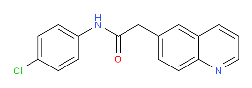 N-(4-chlorophenyl)-2-(quinolin-6-yl)acetamide
