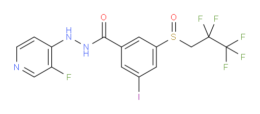 N'-(3-fluoropyridin-4-yl)-3-iodo-5-((2,2,3,3,3-pentafluoropropyl)sulfinyl)benzohydrazide