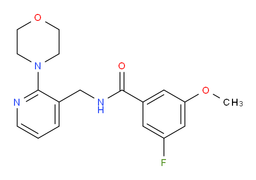 3-fluoro-5-methoxy-N-((2-morpholinopyridin-3-yl)methyl)benzamide