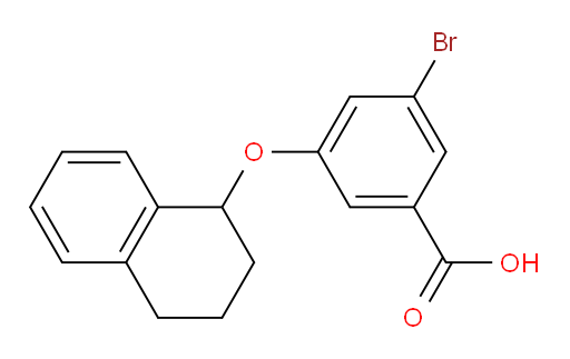 3-bromo-5-((1,2,3,4-tetrahydronaphthalen-1-yl)oxy)benzoic acid