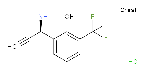 (R)-1-(2-methyl-3-(trifluoromethyl)phenyl)prop-2-yn-1-amine hydrochloride