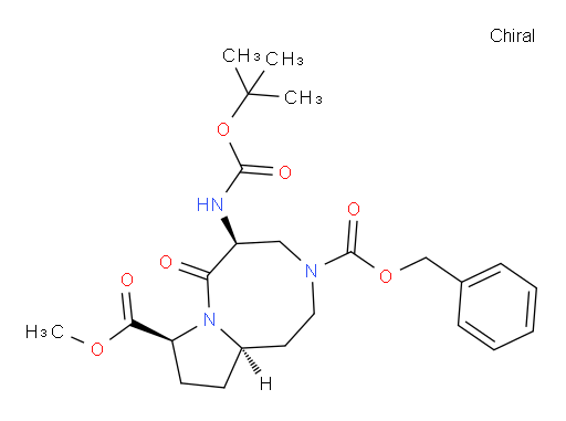 (5S,8S,10aR)-3-benzyl 8-methyl 5-((tert-butoxycarbonyl)amino)-6-oxooctahydropyrrolo[1,2-a][1,5]diazocine-3,8(4H)-dicarboxylate