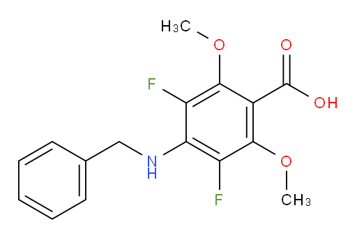 4-(benzylamino)-3,5-difluoro-2,6-dimethoxybenzoic acid