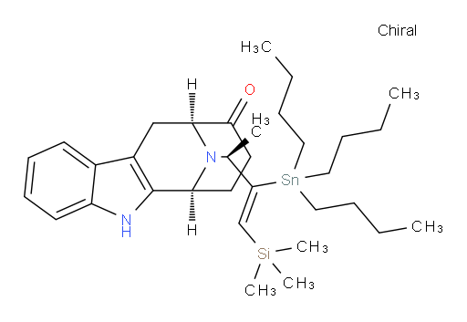 (6S,10S)-12-((S,Z)-3-(tributylstannyl)-4-(trimethylsilyl)but-3-en-2-yl)-7,8,10,11-tetrahydro-5H-6,10-epiminocycloocta[b]indol-9(6H)-one