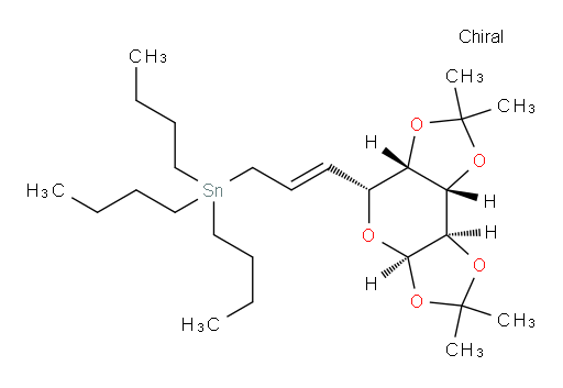 tributyl((E)-3-((3aR,5R,5aS,8aS,8bR)-2,2,7,7-tetramethyltetrahydro-3aH-bis([1,3]dioxolo)[4,5-b:4',5'-d]pyran-5-yl)allyl)stannane