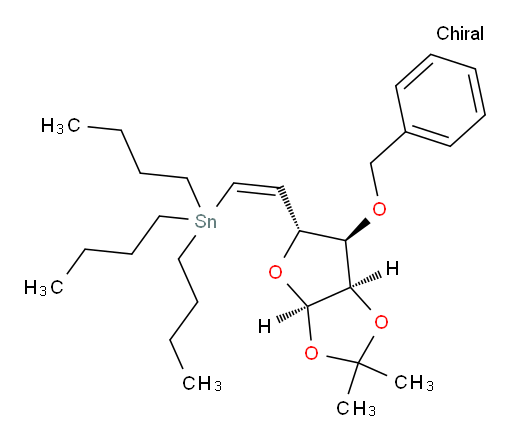 ((Z)-2-((3aR,5R,6R,6aR)-6-(benzyloxy)-2,2-dimethyltetrahydrofuro[2,3-d][1,3]dioxol-5-yl)vinyl)tributylstannane