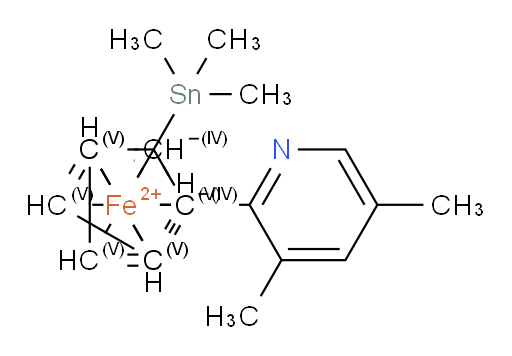 (2S)-1-(3,5-Dimethyl-2-pyridinyl)-2-(trimethylstannyl)ferrocene