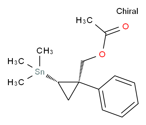 ((1R,2S)-1-phenyl-2-(trimethylstannyl)cyclopropyl)methyl acetate