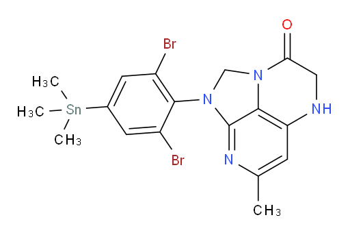 1-(2,6-dibromo-4-(trimethylstannyl)phenyl)-7-methyl-4,5-dihydro-1H-1,2a,5,8-tetraazaacenaphthylen-3(2H)-one