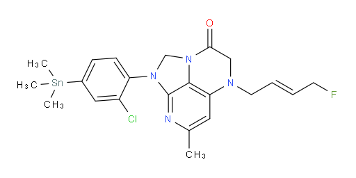 (E)-1-(2-chloro-4-(trimethylstannyl)phenyl)-5-(4-fluorobut-2-en-1-yl)-7-methyl-4,5-dihydro-1H-1,2a,5,8-tetraazaacenaphthylen-3(2H)-one