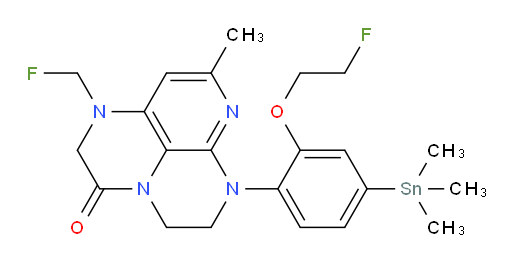 6-(2-(2-氟乙氧基)-4-(三甲基锡基)苯基)-1-(氟甲基)-8-甲基-1,2,5,6-四氢-1,3a,6,7-四氮杂ph烯醛en-3(4H)-酮
