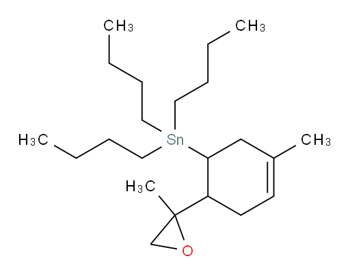 tributyl(3-methyl-6-(2-methyloxiran-2-yl)cyclohex-3-en-1-yl)stannane